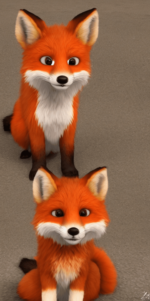 AI generated: portrait of the cutest red fox ever, fluffy, photorealistic, soft lighting, unreal engine --ar 3:4 -...