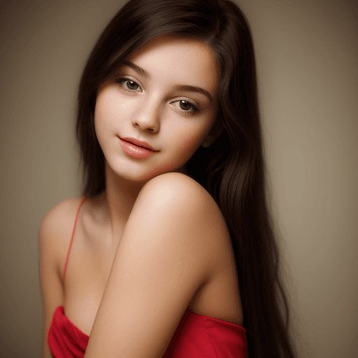 AI generated: A beautiful young lady.  