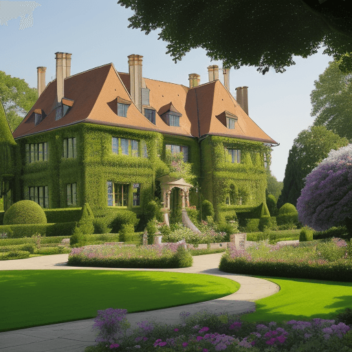 AI generated: garden
architecture
house
park
manor
building
flower
historic
home
history
holiday maker
landmark
pa...