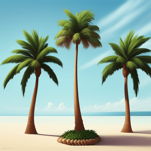 AI generated: palm tree for a artwork

