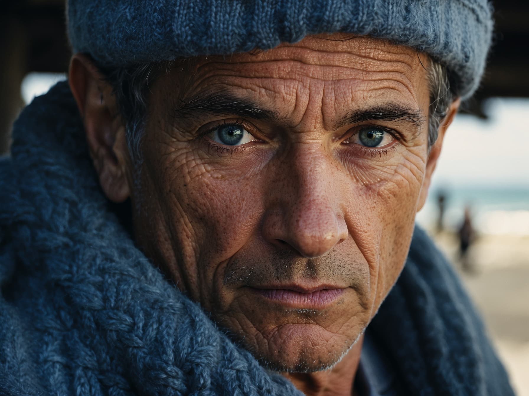 AI generated: a close up of a person wearing a hat, a character portrait by Jerry Weiss, featured on cg society, h...