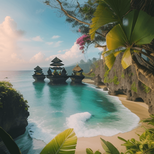 AI generated: Beautiful nature of Bali island, rich details, perfect composition, high quality, high-definition, 8...