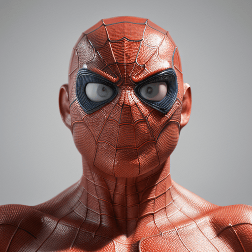 AI generated: hasdx style, glazed 3D render (extremely detailed CG), Spide-man, pixar style, 3d style, disney styl...