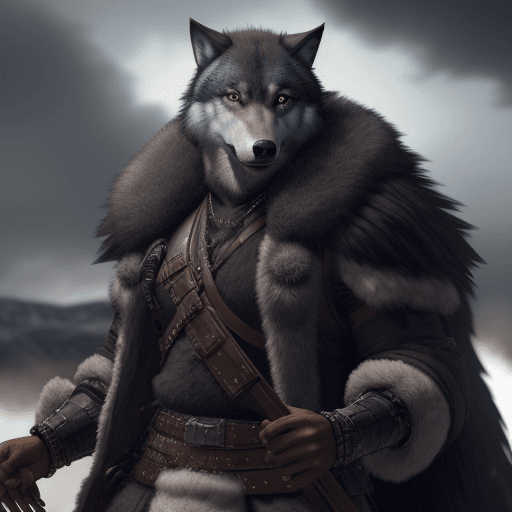 AI generated: Many black men wearing wolf pelts train, hyper-realism, high detail, octane render, 8k