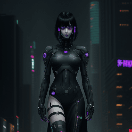 AI generated: Male, Cyberpunk Night City, black hole, singularity, apocalypse, nihilism, Cthuru, grand worldview, ...