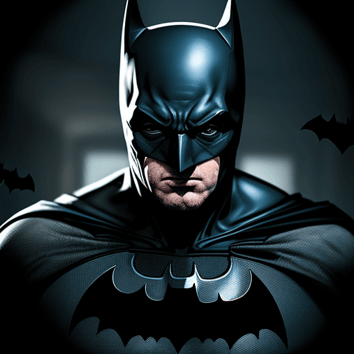 AI generated: Drunk batman,4 k ultra HD 