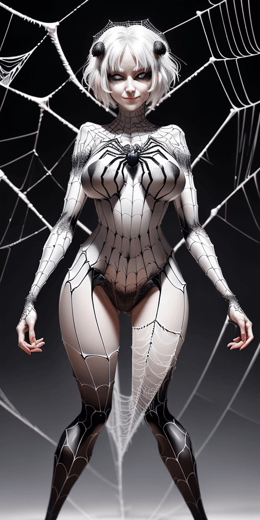 AI generated: (masterpiece), best quality, expressive eyes, glowing, luminous, perfect face, 1 woman, Arachne, spi...