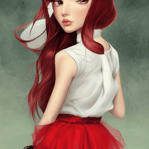 AI generated: Channel the dynamic and polished style of Artgerm Lau to create a stunning illustration of a cute gi...