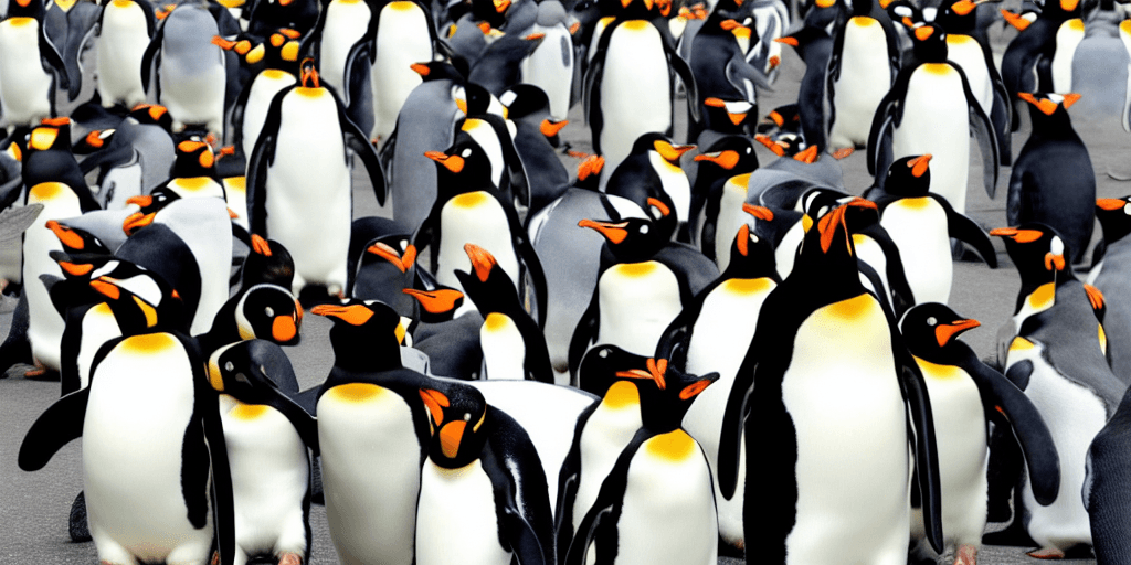 AI generated: Create a banner that conveys the message "Our wallet is safe" using penguins and security motifs. Th...