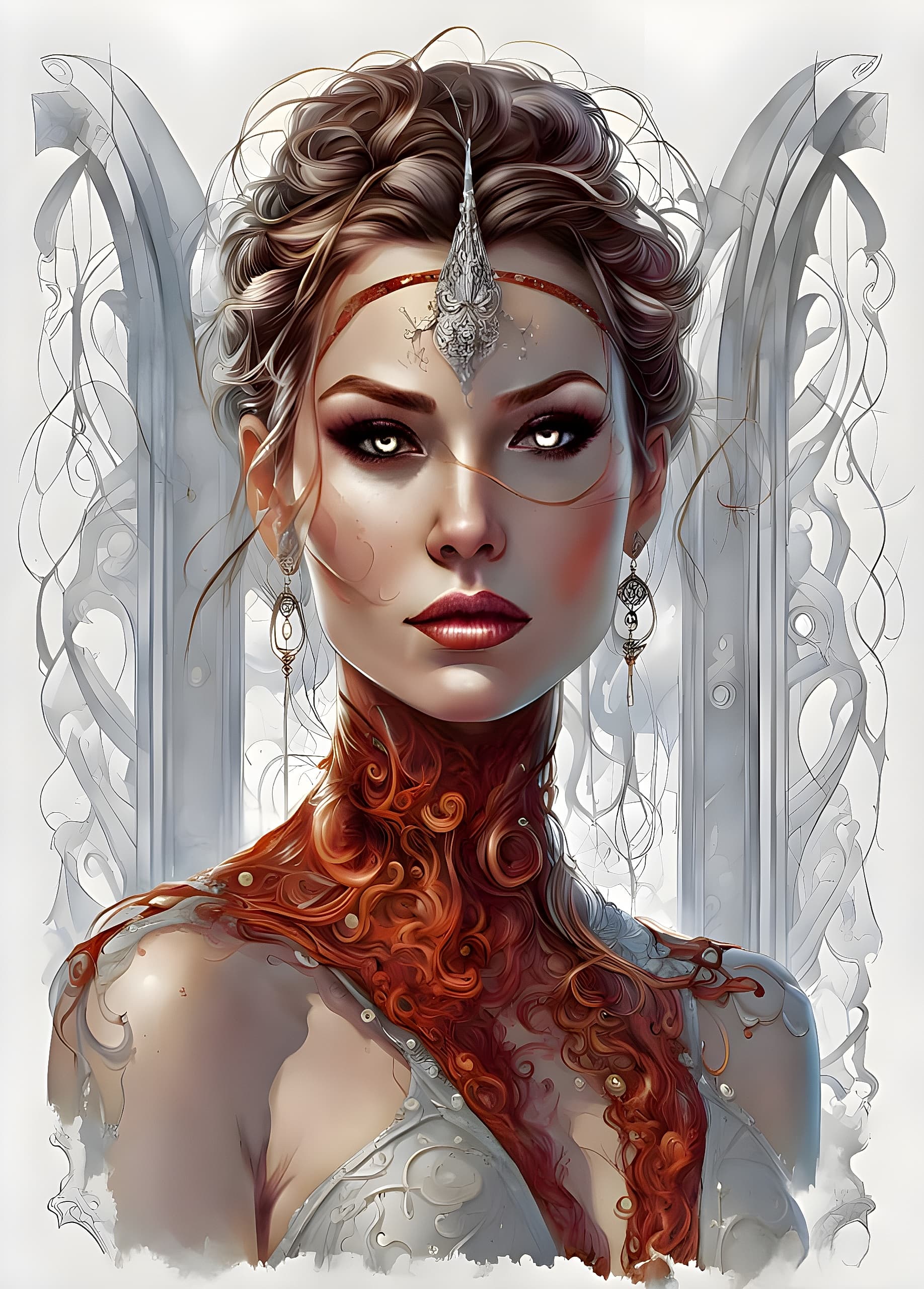 AI generated: of incredible beauty charm art by Michal Lisowski, Todd McFarlane, divine proportion, from  transpar...