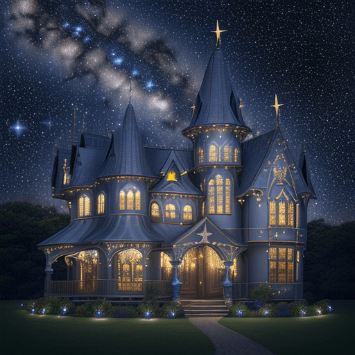 AI generated:  High resolution starry sky design, brilliant starry sky, very bright night sky with a visible new s...