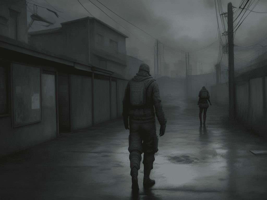AI generated: stalker game background