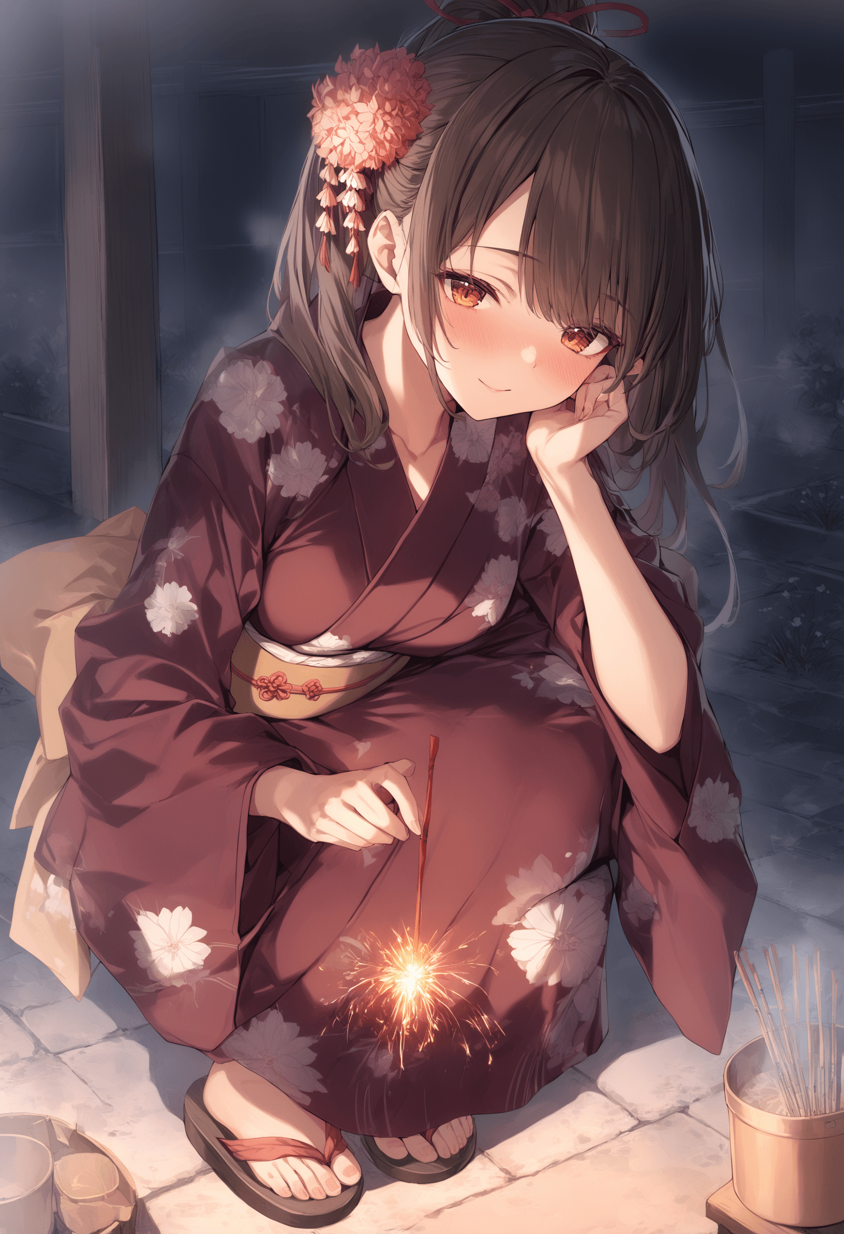 [Illust&XL] senkou hanabi / 線香花火