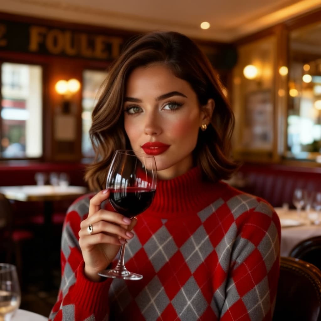 AI generated: je suis au Fouquet's paris Cham