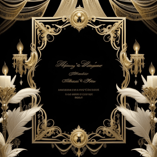 AI generated: imagine image for an invitation to an elegant masquerade ball. The image should have a luxurious bac...