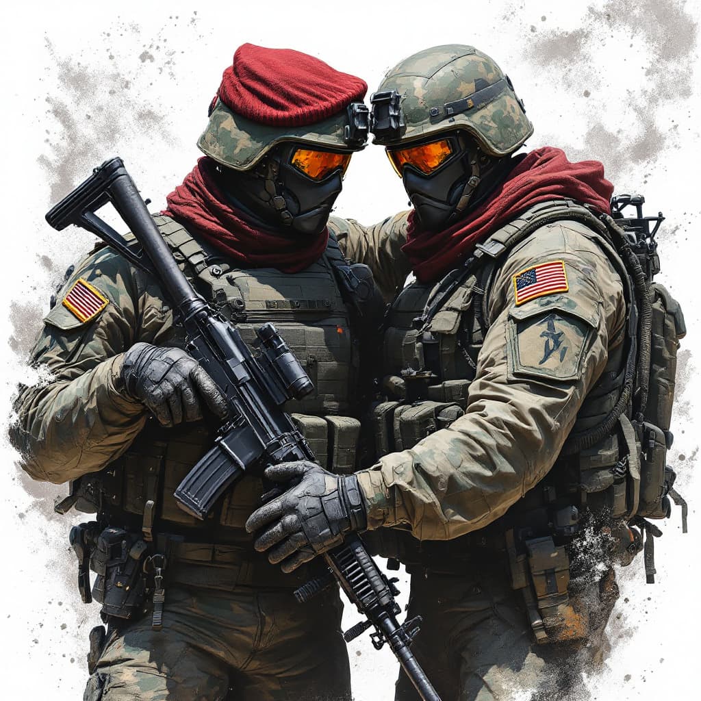 AI generated: army brother in arms 