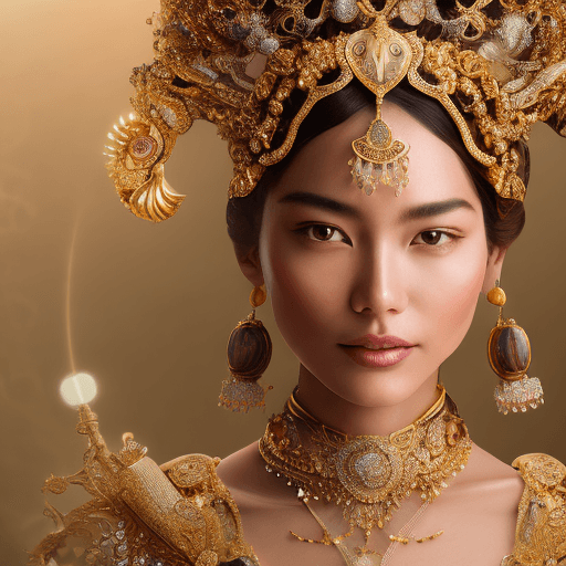 AI generated: The slow-motion sequence begins with a close-up of an elegant woman wearing delicate gold jewelry an...