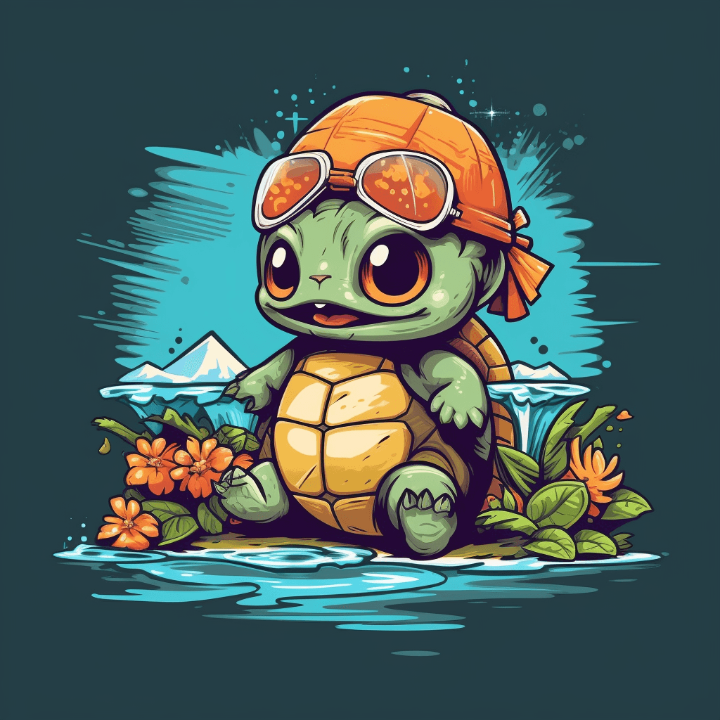 AI generated: An adorable creature in Pokémon, showcasing its special ability, summer, vector, tshirt illustration...