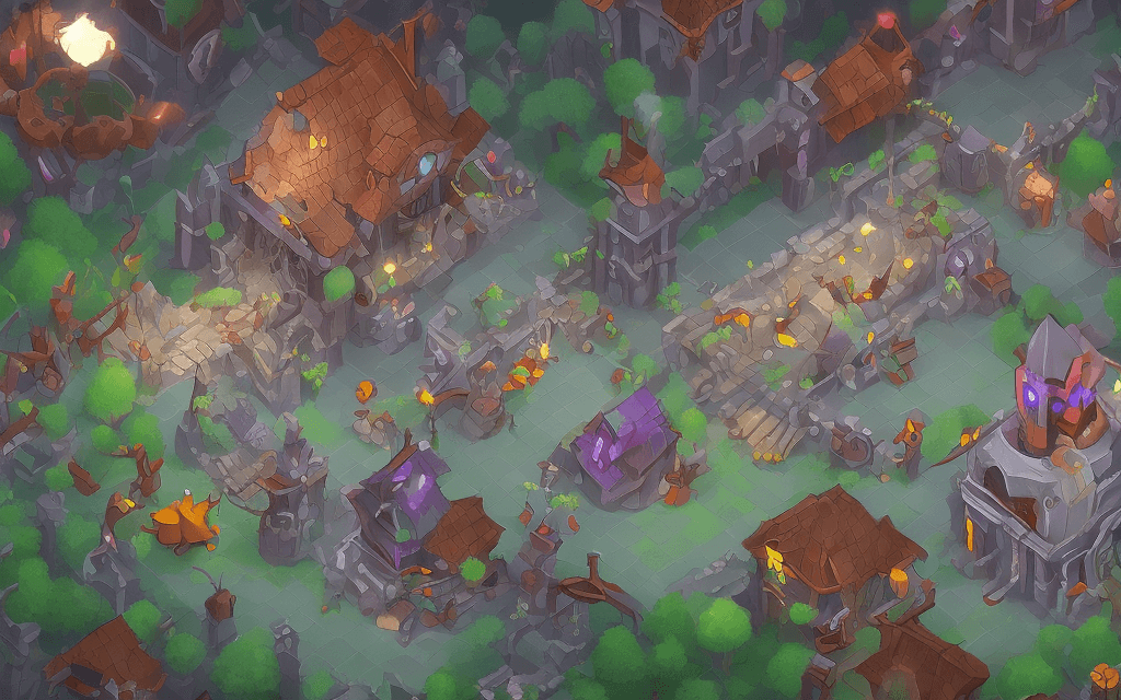 AI generated: animated ghostly 2D background game, terror game, so many elements far from, grey