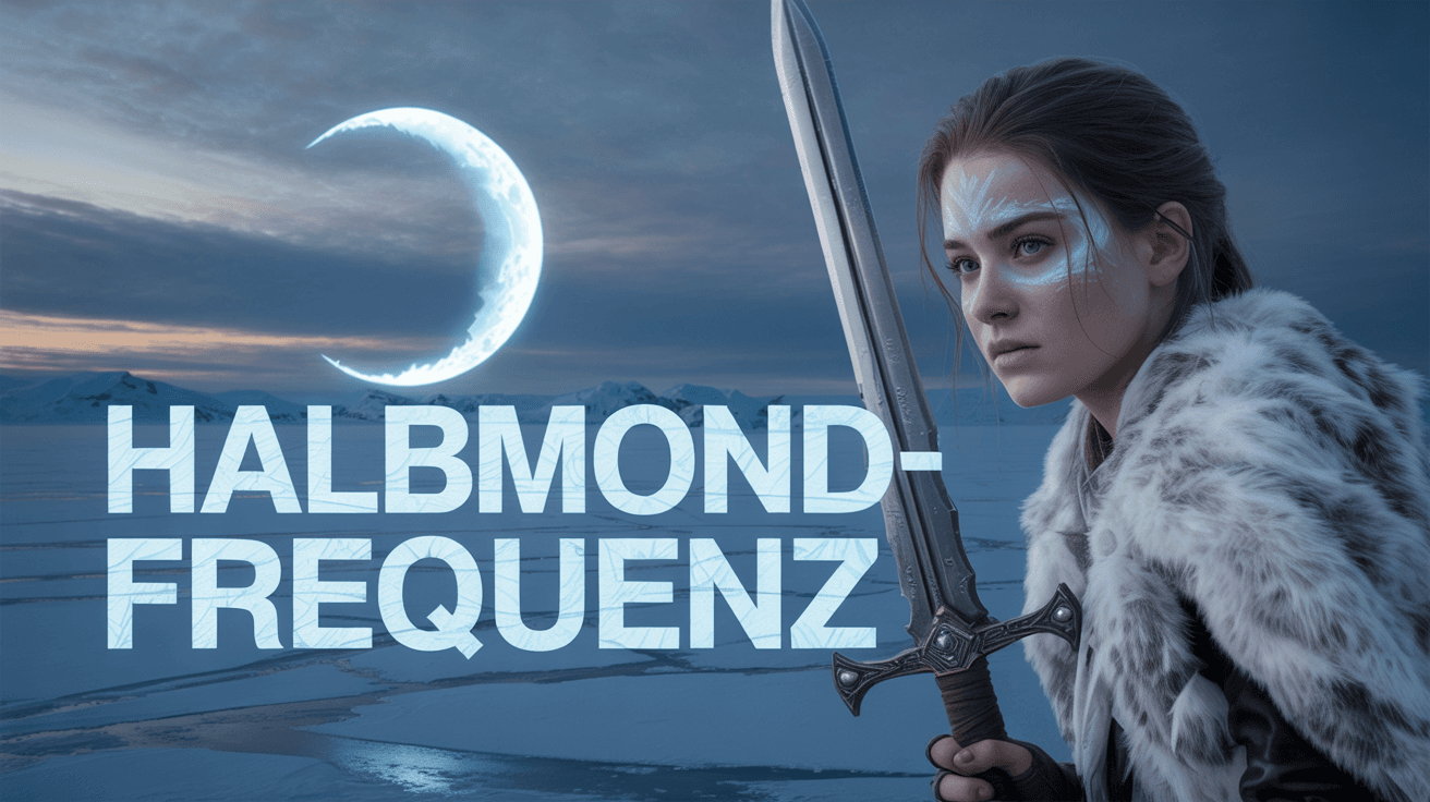 AI generated: A cinematic, ultra-realistic digital artwork featuring a young, beautiful, resilient female frost wa...