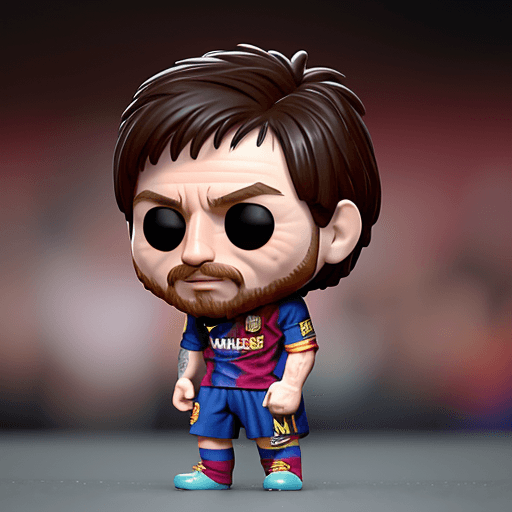 AI generated: funko pop de Lionel Messi