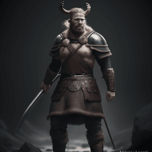 AI generated: a viking warrior full body potrait!!! ultra ralistic portrait!!! 4k, octane render, ultra quality, s...