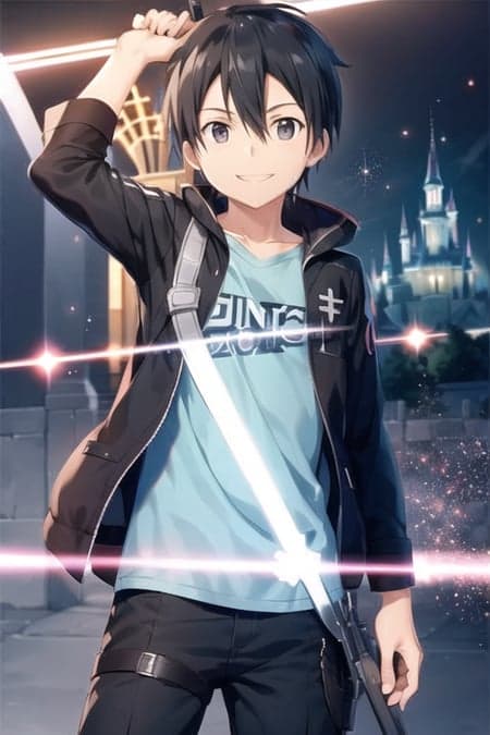 桐谷和人 Kirito キリト - LoCon LoRA - Image 3