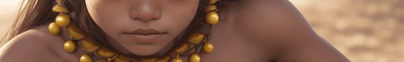AI generated: documentary photography, Autumn Fashion close up on face photo of a 18 year old Maranao-Guarani fema...