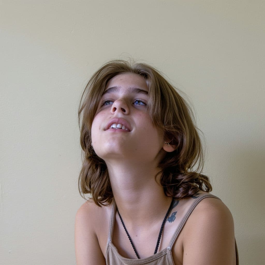 AI generated: Nude teen masturbating