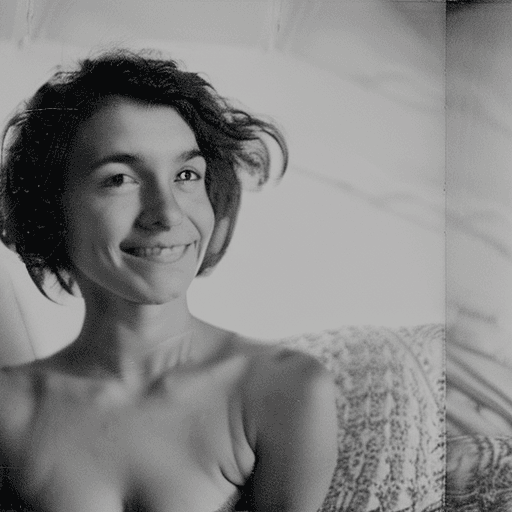 AI generated: Whole body photo of a gorgeous lady wearing skimpy nighties on the bed, seductive smile, daytime, de...