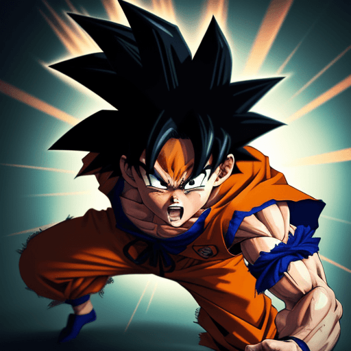 AI generated: make him like goku