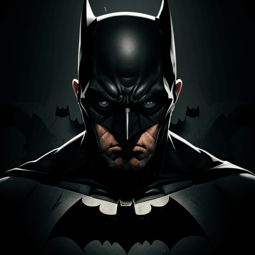 AI generated: Batman psycho in mental hospital, 4k, ultra hd 