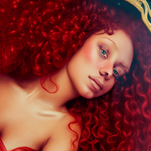 AI generated: ((Close-up portrait) ), (RAW Photo) , Stunning portrait of the beautiful Queen of the Cosmos, with s...