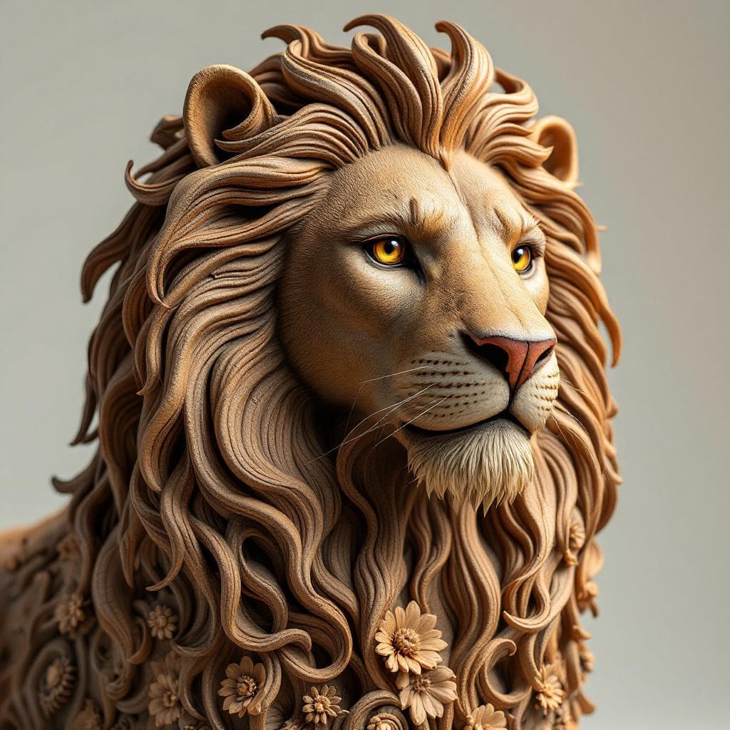 AI generated: A highly detailed, intricate ceramic sculpture in the style of ancient Greek
pottery, featuring a ma...