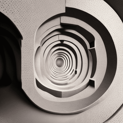 AI generated: holes within holes leading to infinity, symmetrical artwork. cinematic, hyper realism, high detail, ...