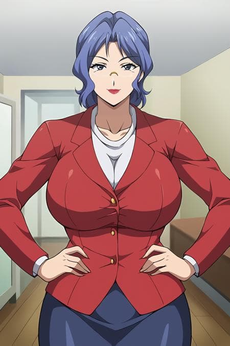 Naoko Daimon-Kyonyuu Hitozuma Onna Kyoushi Saimin