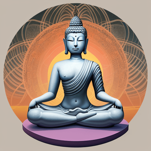 AI generated: Surrealism Simplicity, ONE CIRCLE, buddha philosophy, yoga style art,  MUSIC ALBUM "EDM" ARTWORK, va...