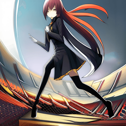 AI generated: Full body potrait, anime girl, anime style, pixiv, 1 girl, slim, thin, anime girl, adult, masked wit...