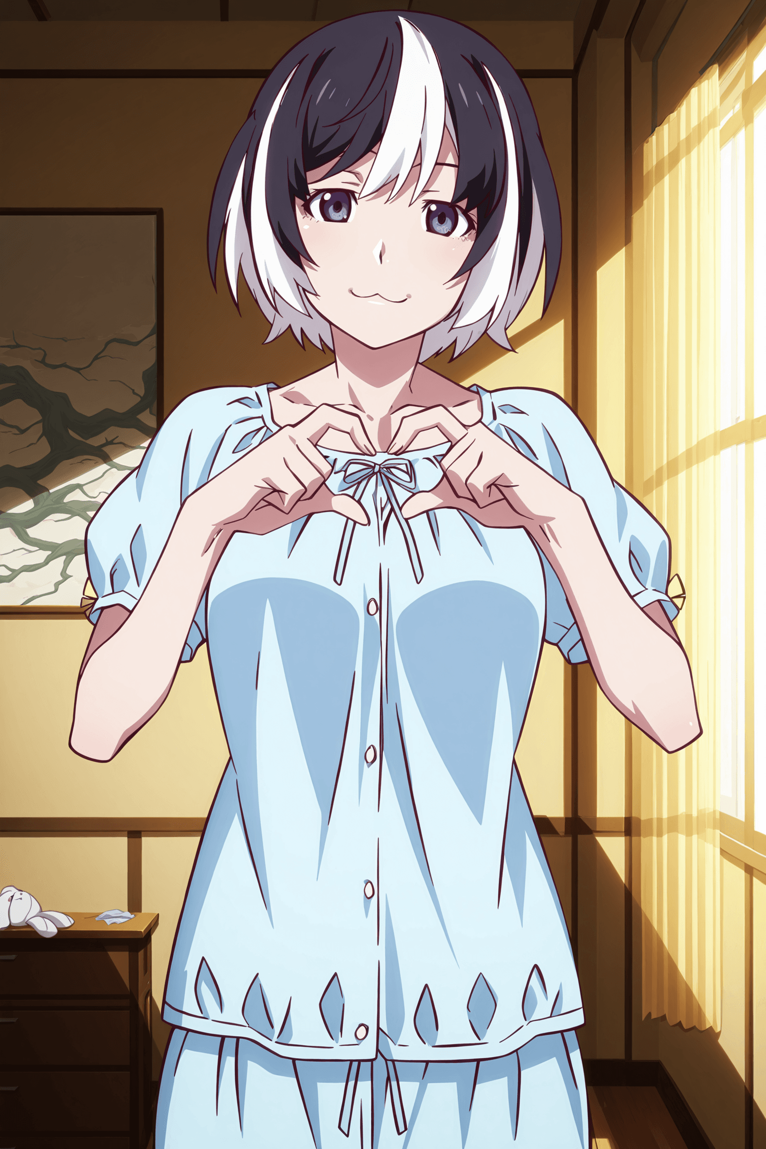 Tsubasa Hanekawa and Black Hanekawa (Monogatari Series) - Commission!