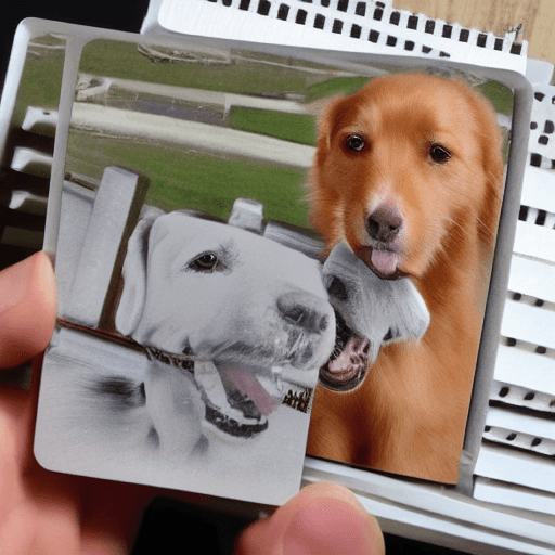 AI generated: SHOW ME FLASH CARDS OF A DOG WITH A PUPPY