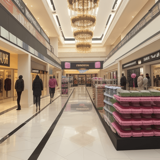 AI generated: mall of emarties shops image 