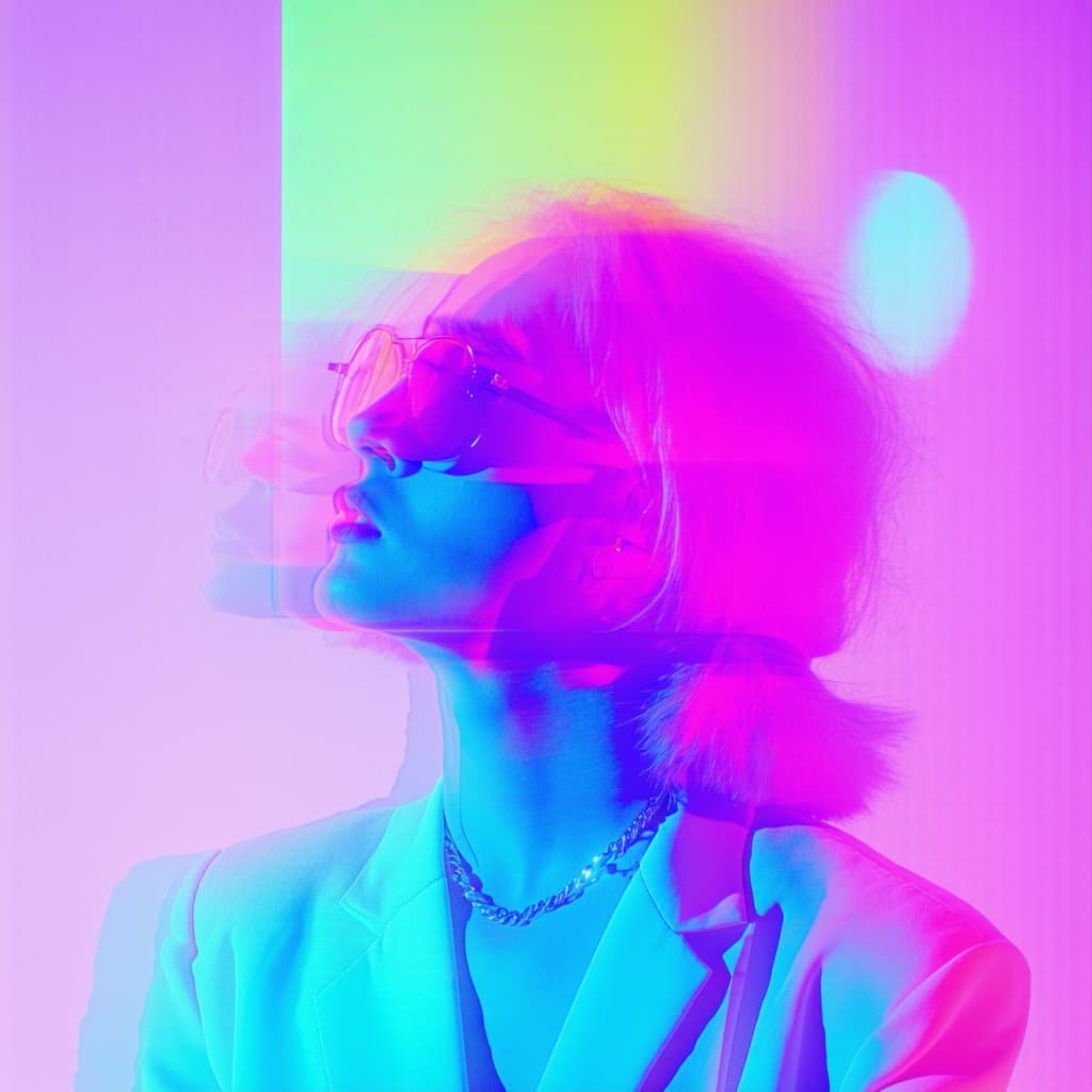 AI generated: Highly stylized color photography.