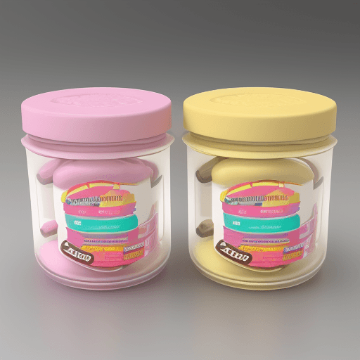 AI generated: creame un render de packaging de un pastillero y un cortador de pastillas