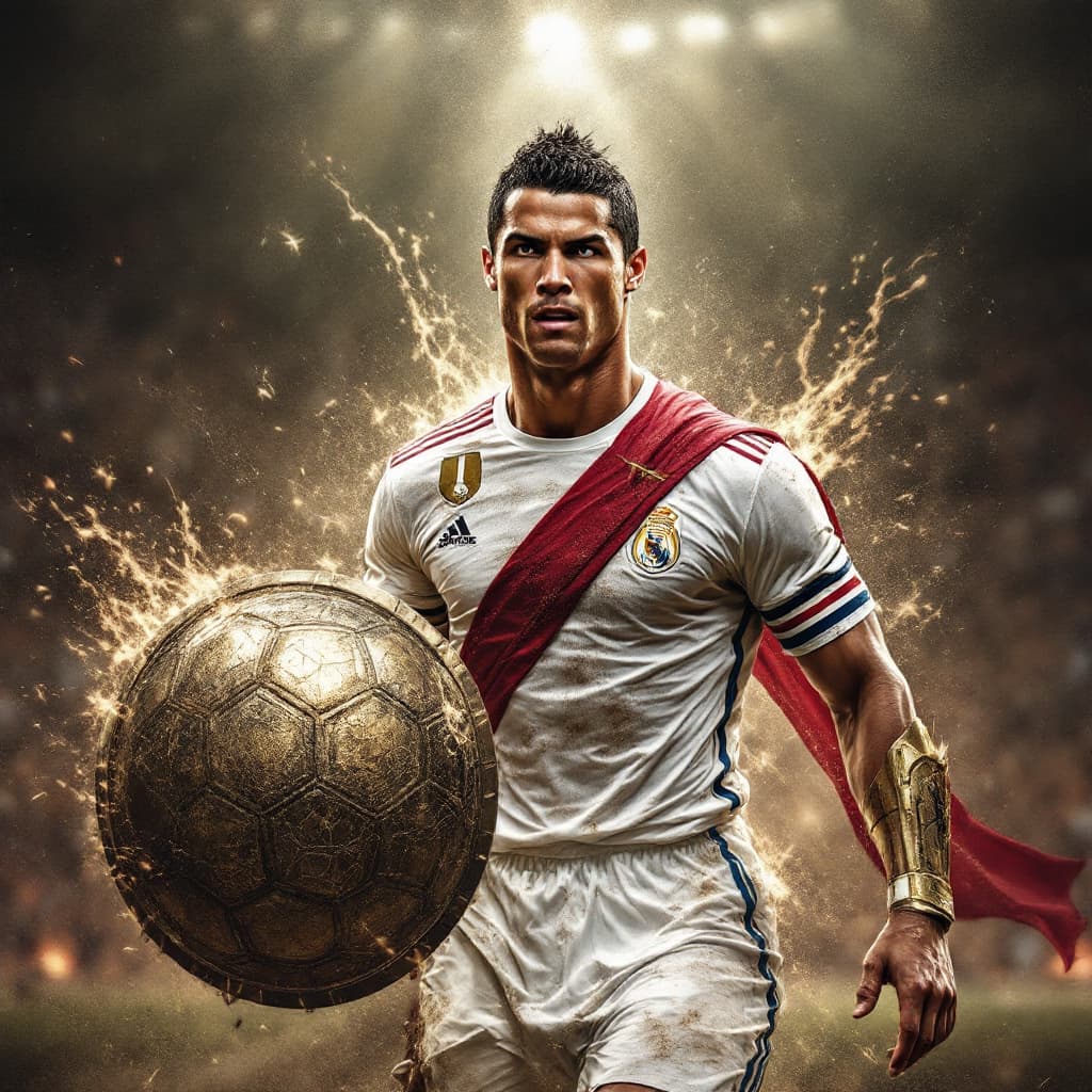 AI generated: Ronaldo gladiator 