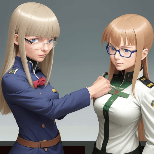 AI generated: Perrine H Clostermann from Strike Witches Meeting Cabba But Cabbas Wearing Vegetas Saiyan Saga Cloth...