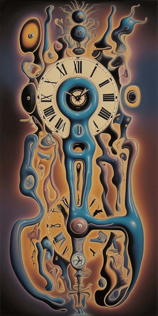 AI generated: (surreal,abstract:1.1,weird) Salvador Dali painting, (soft shadows), futuristic neon, (dream-like:1....