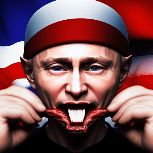 AI generated:  Putin eat usa ,4 k , ultra HD 