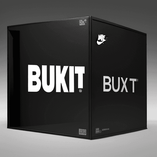 AI generated: Create an engaging visual where the word 'BuyIt' is prominently displayed on the front of the sleek ...