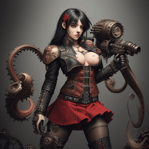 AI generated: masterpiece,absurdres, highres, best quality, <lora:Steampunkcog:0.7>,meccog, cog,(mechanic:1.2), wa...