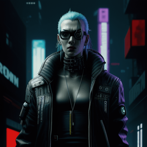 AI generated: Cyberpunk character, by Anton Corbijn